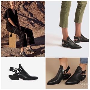 DOLCE VITA black urban slingback ankle booties 🖤